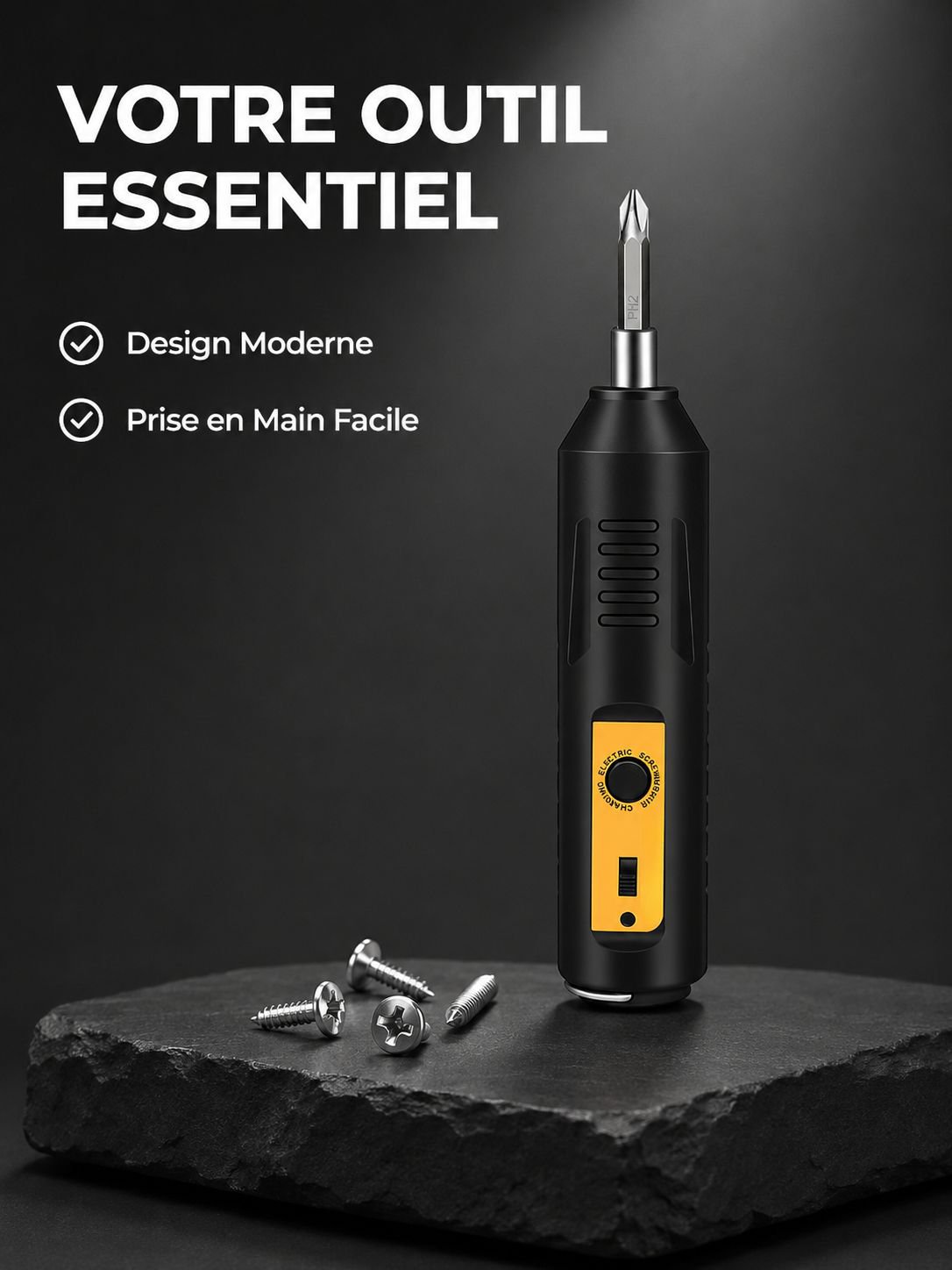 Tournevis électrique rechargeable à batterie au lithium