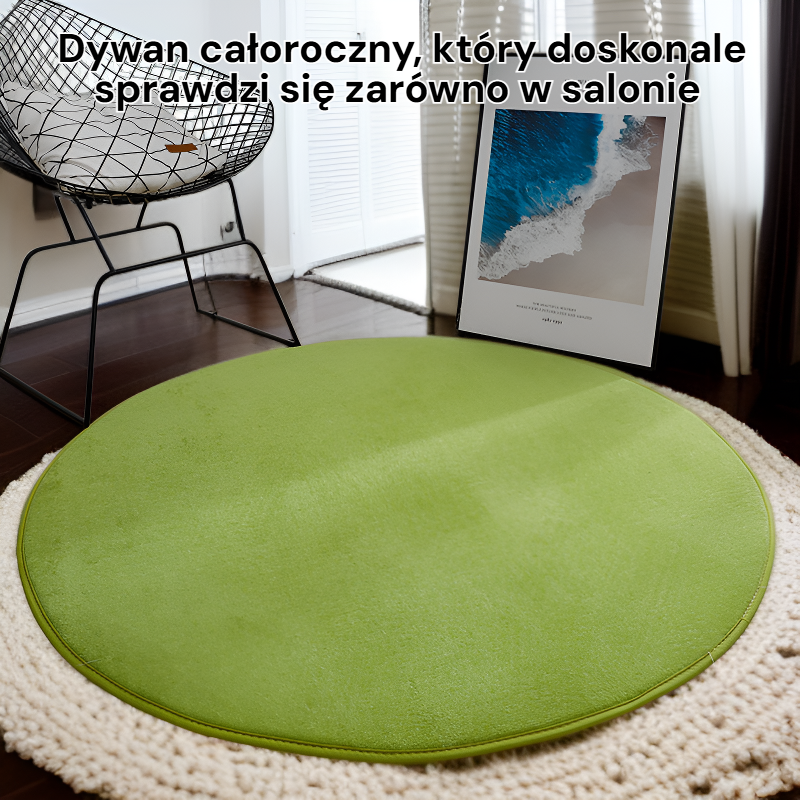 Dywan całoroczny, odporny na kurz, można prać w wodzie, prostokątny i okrągły