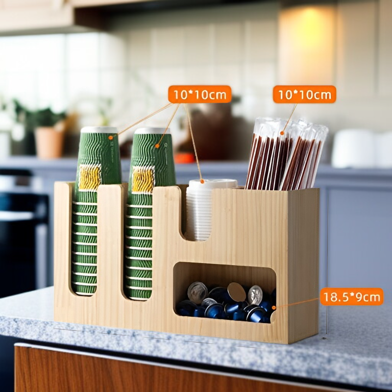 Disposable Cup Holder Storage Rack for Cafe Use Multi-purpose Box