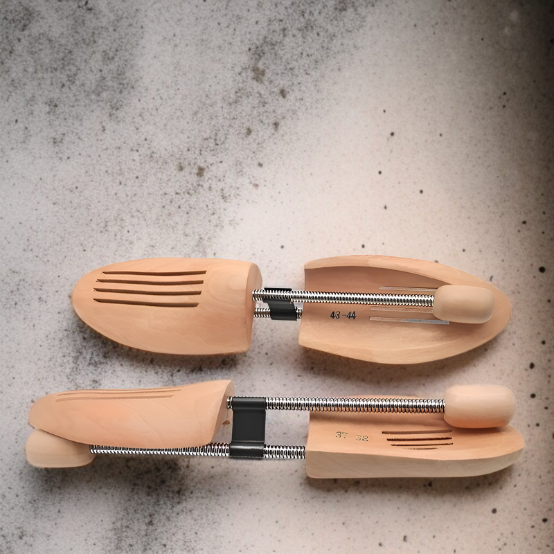 弹簧木鞋楦防邹鞋撑 木头鞋撑 弹簧调节鞋撑男女通用皮鞋实木鞋楦