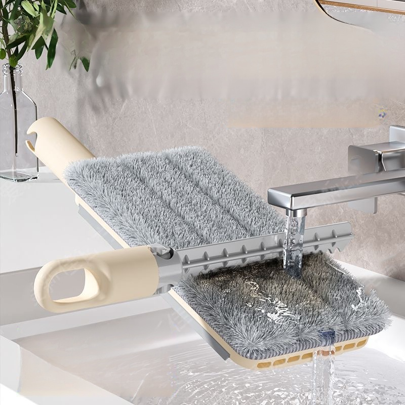 Mini multifunction automatic clip cloth desktop small mop lazy handsfree use mop