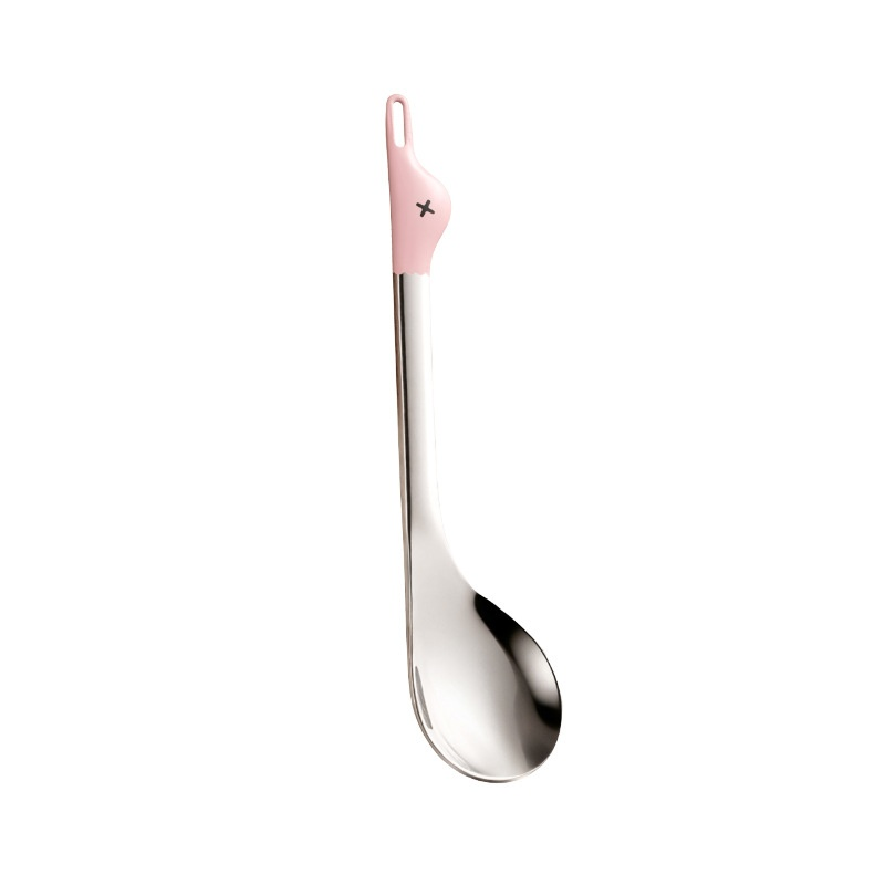 Stainless Steel Cartoon Duck Watermelon Spoon Multifunctional Stylish Tableware