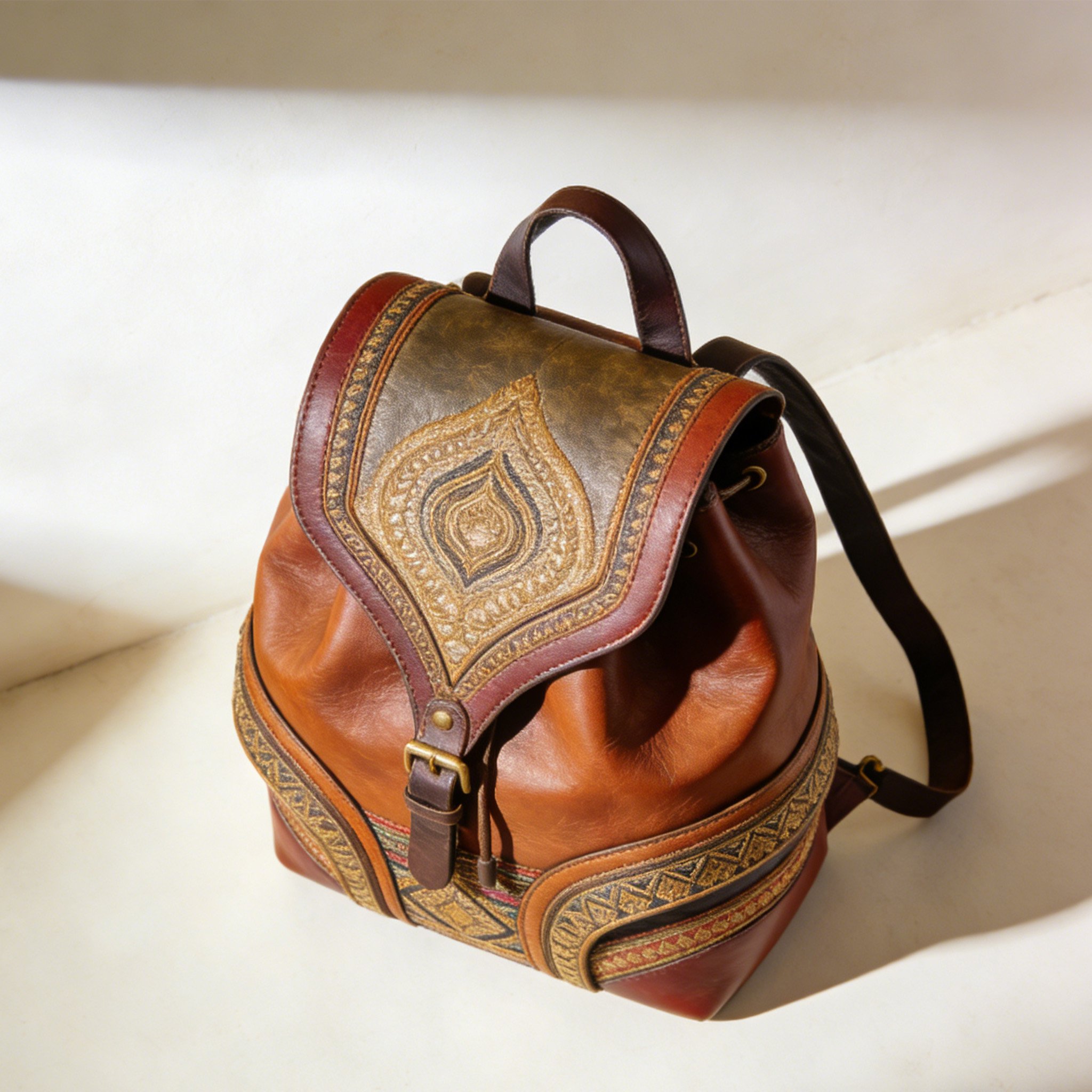 Mochila de cuero elegante