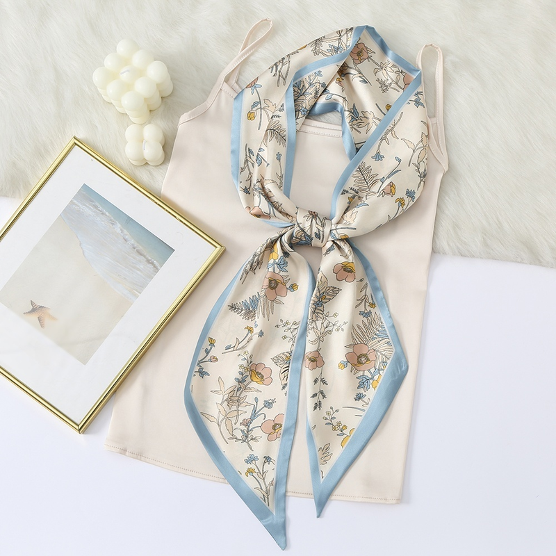 Nouveau foulard en soie pour femme Summer