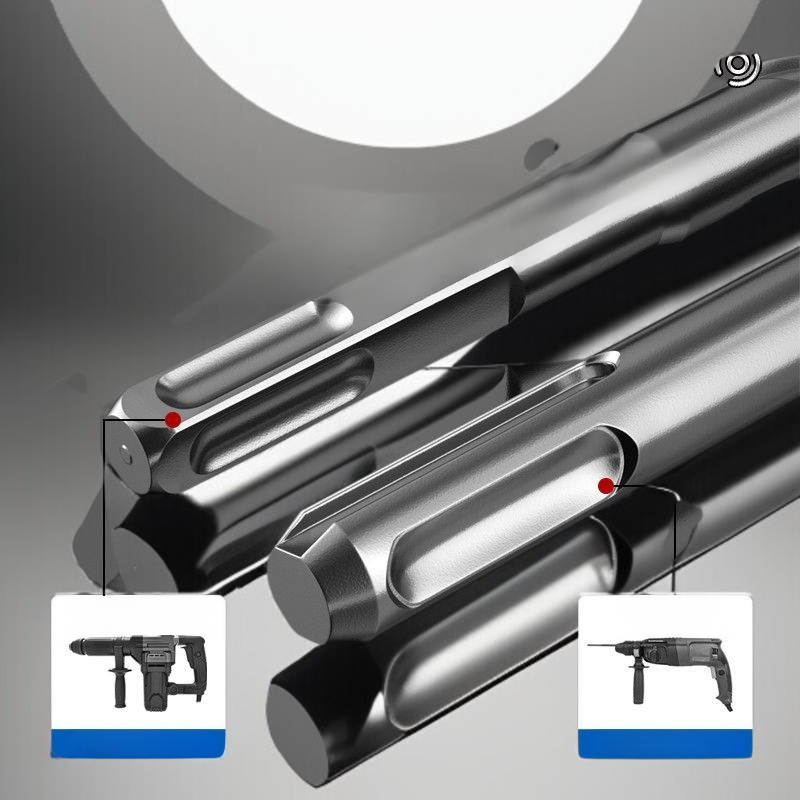 전기망치 둥근 손잡이 나사드릴 비트 임팩트드릴 십자사날 연장자절 둥근 손잡이 나사드릴 비트 전기망치
