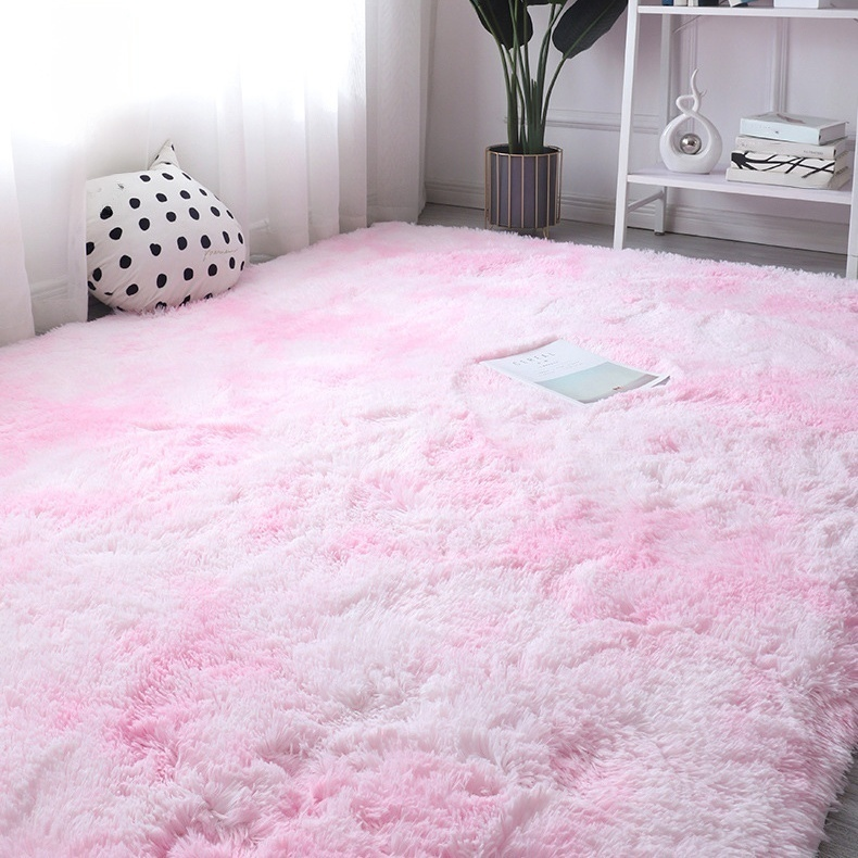 Tapis/Couverture minimaliste scandinave à longs poils