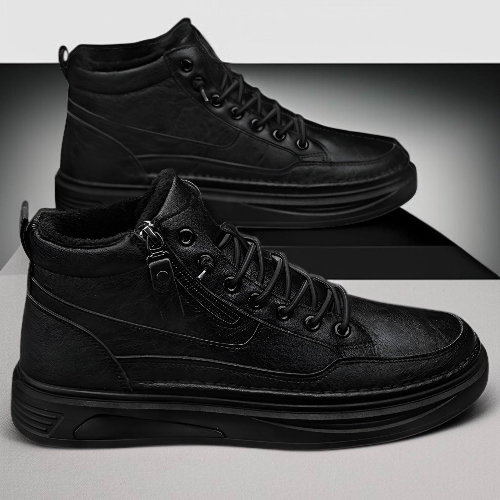 男性用ハイカットダウン保温綿靴