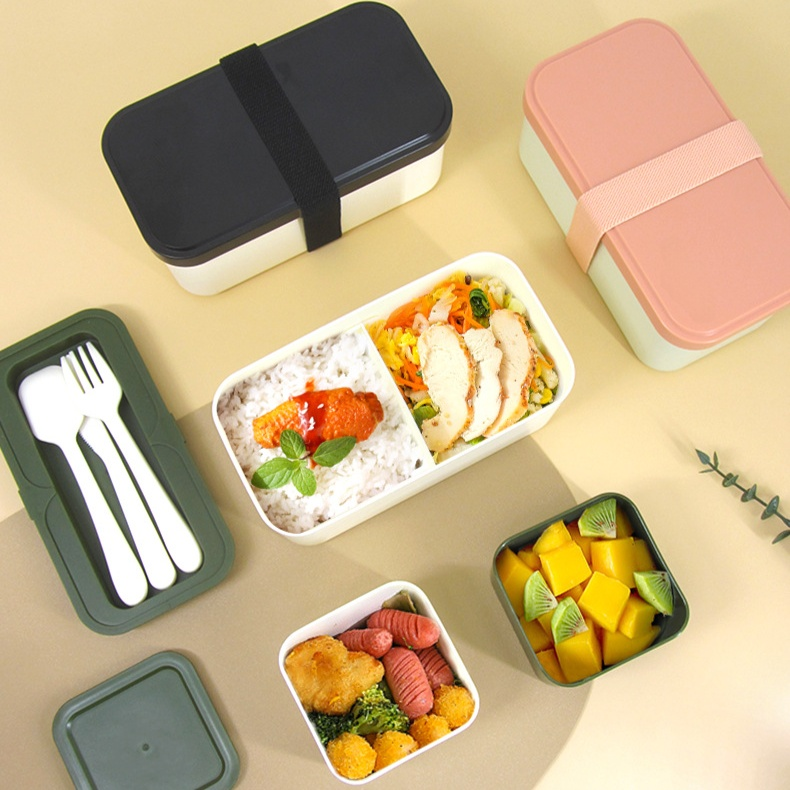 대나무 섬유로 만든 도시락