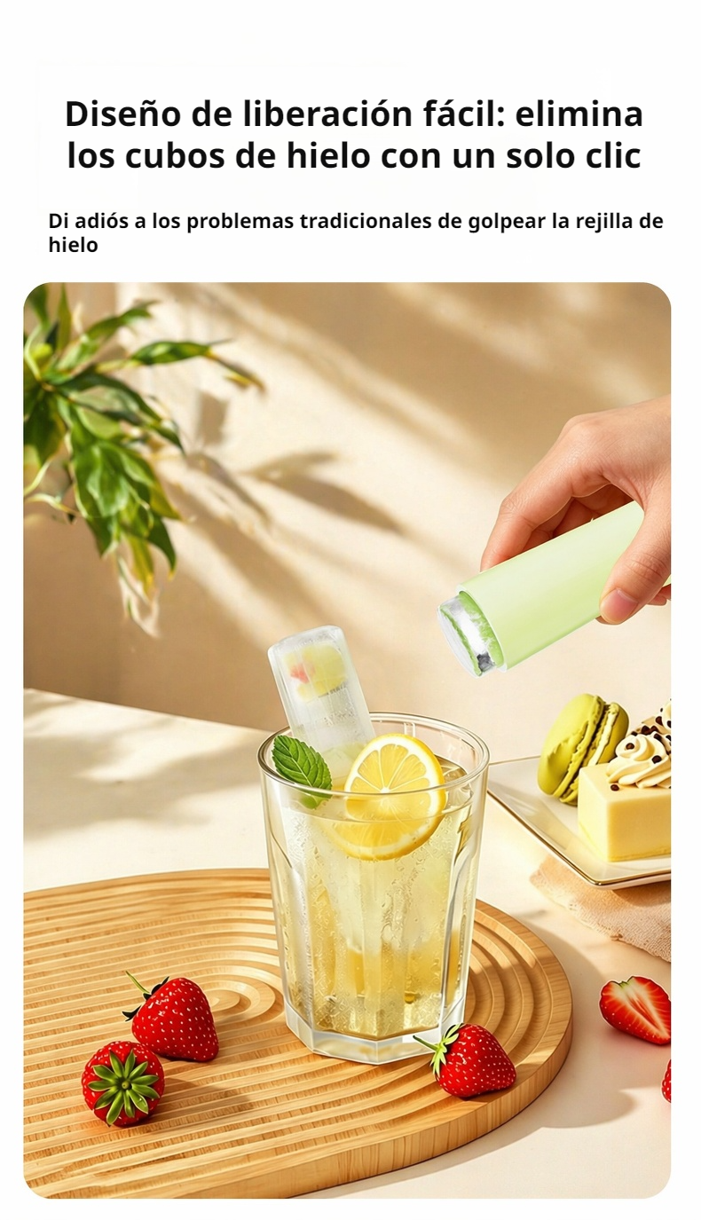 Pilares de hielo perfectos para cocteles y bebidas