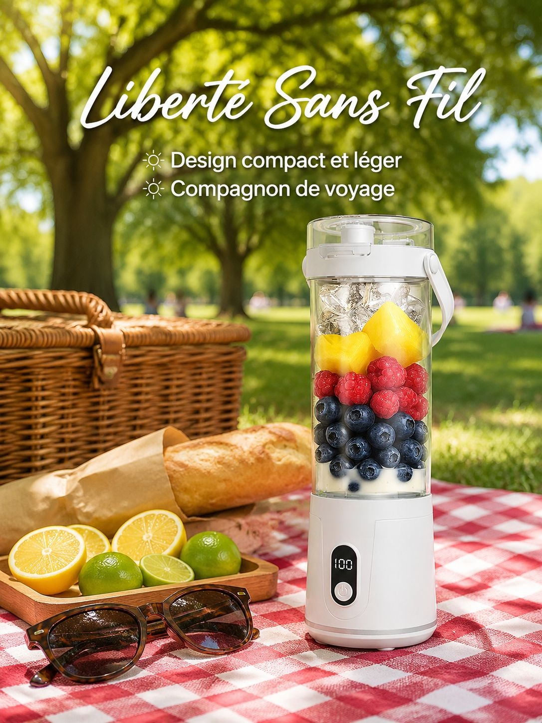 Mini presse-agrumes domestique rechargeable USB