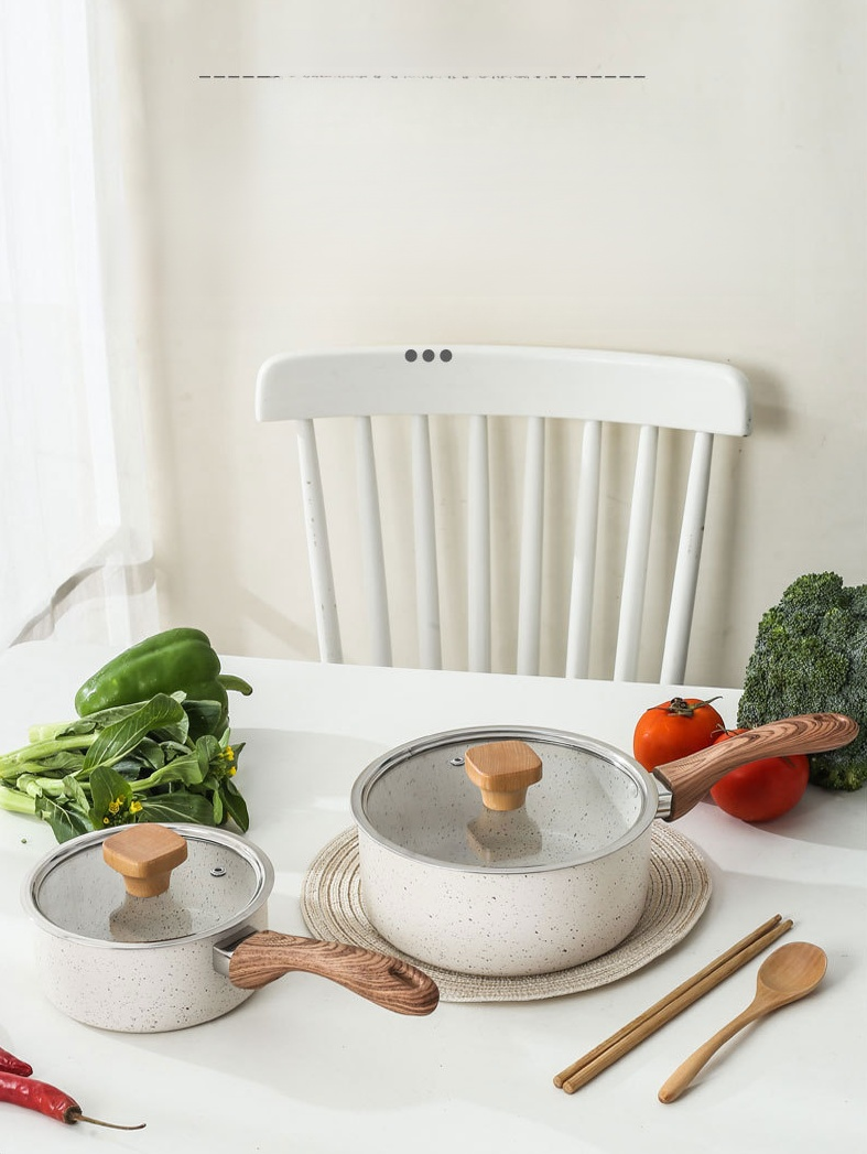 Household wheat stone nonstick frying pan for versatile cooking