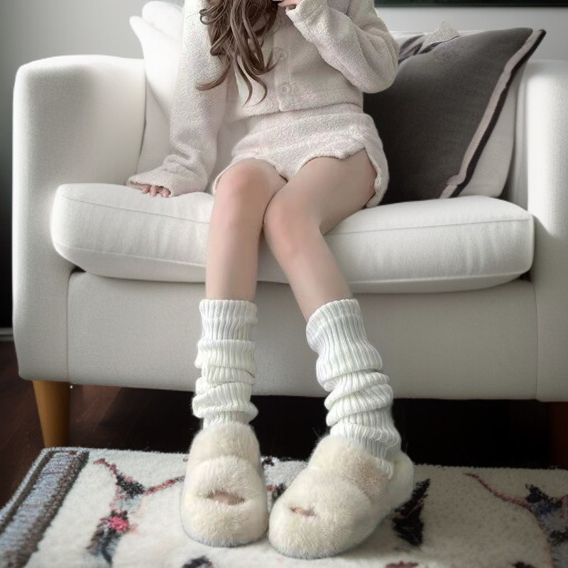 롱 니트 레그스타일 보정 종아리 양말