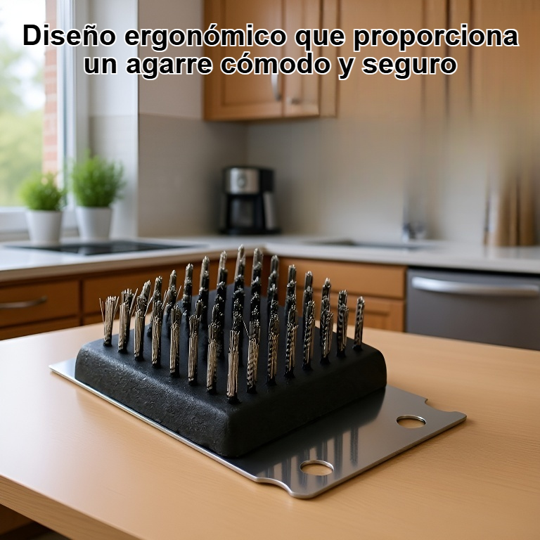 Cepillo de acero para utensilios de cocina de barbacoa