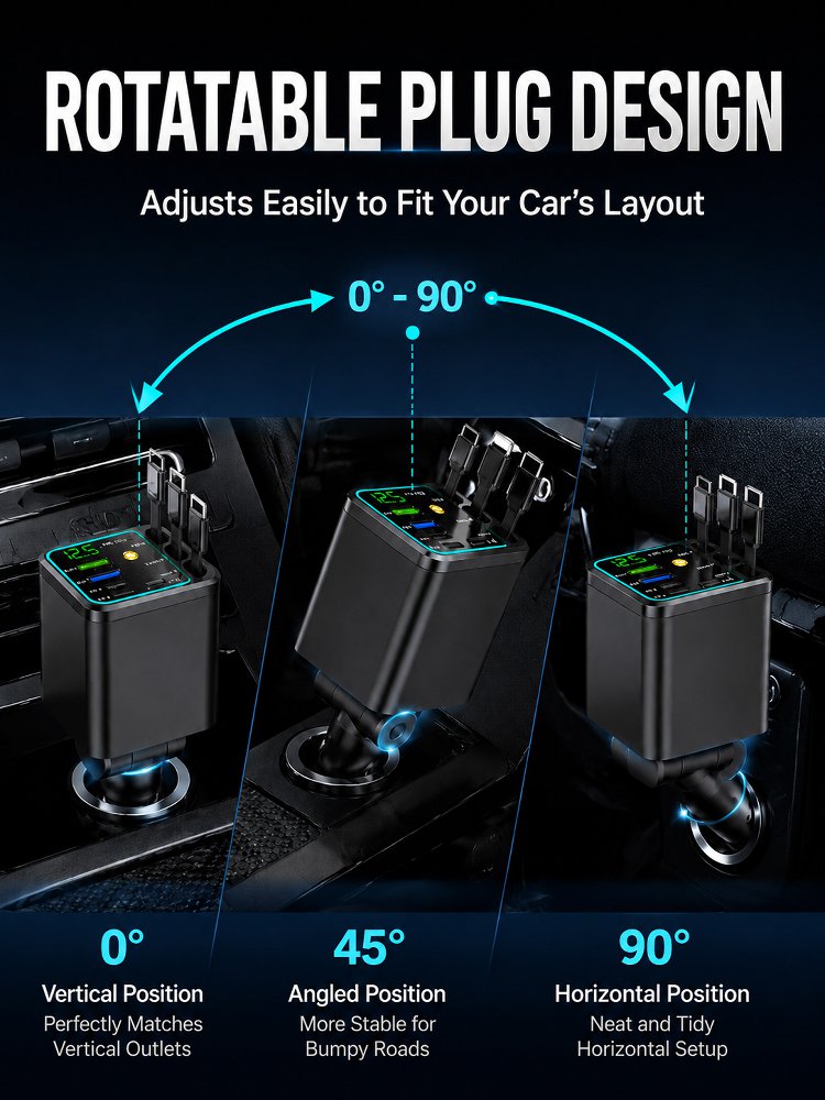 Seven-in-One Car Starry Sky Charger