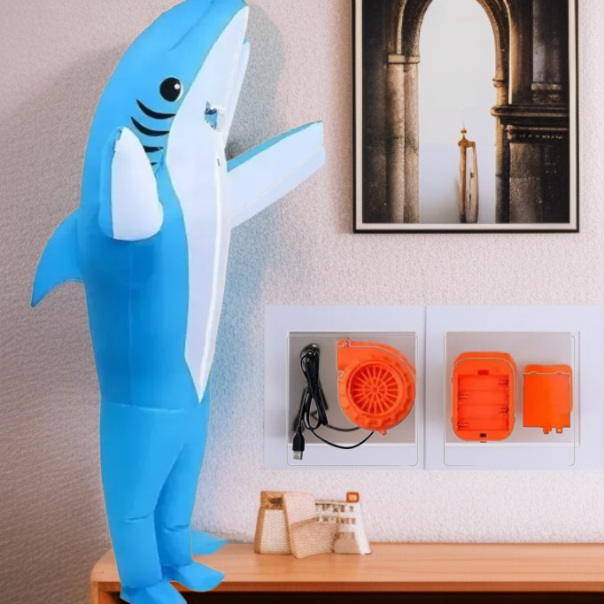 膨らませる漫画キャラクターのコスプレ衣装