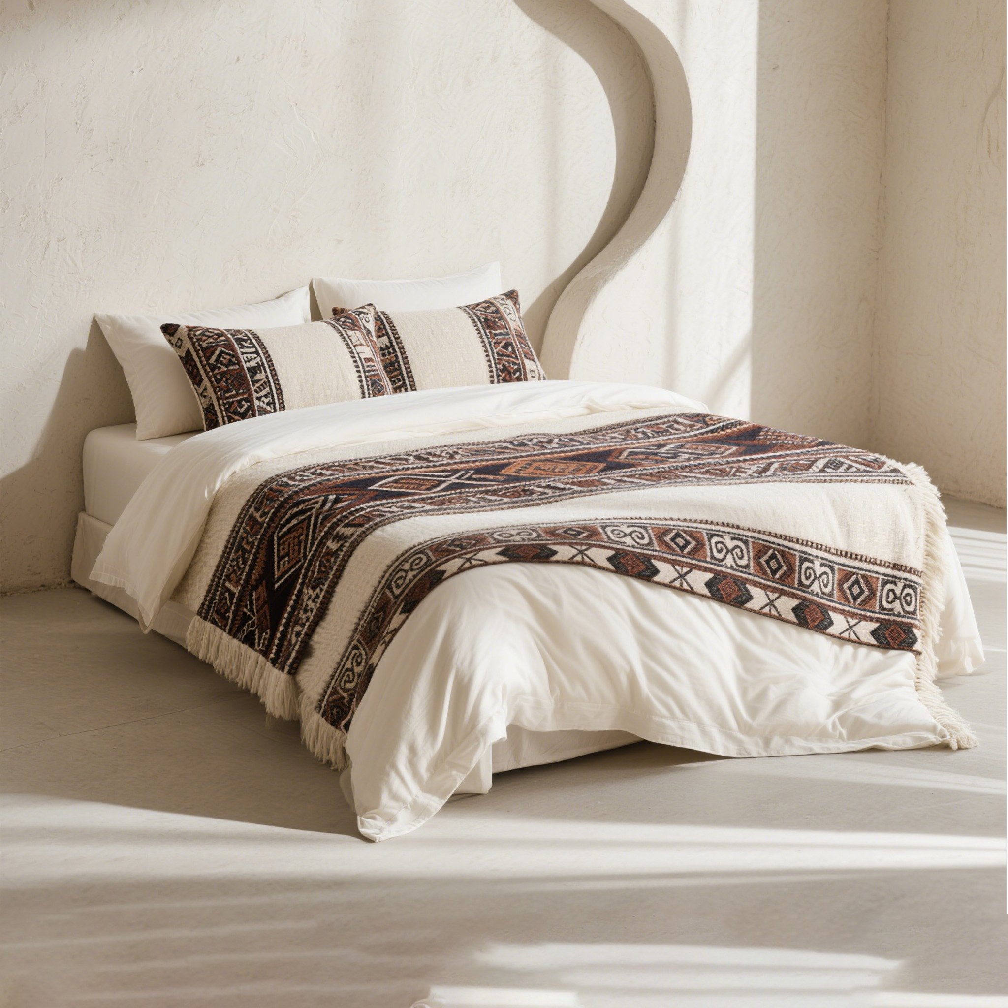 ชุดผ้าปูที่นอนผ้าฝ้าย 4 ชิ้น