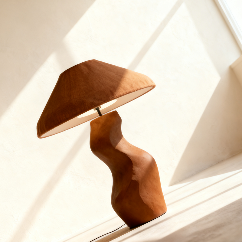 Set de 3 lămpi de masă portocalii elegante pe masă