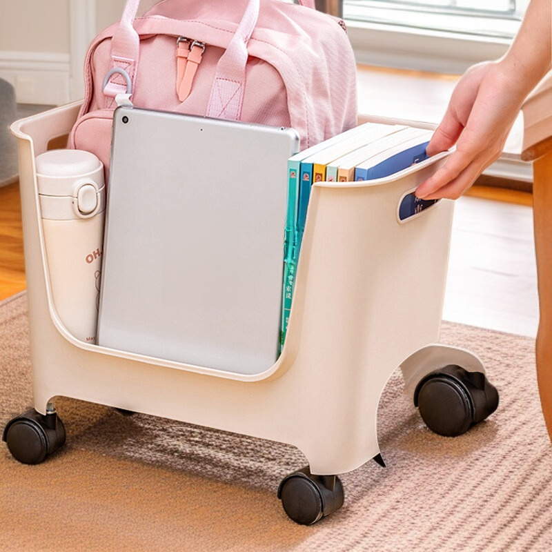  책상 아래 가방 정리대 롤러 트롤리 데스크탑 오거나이저