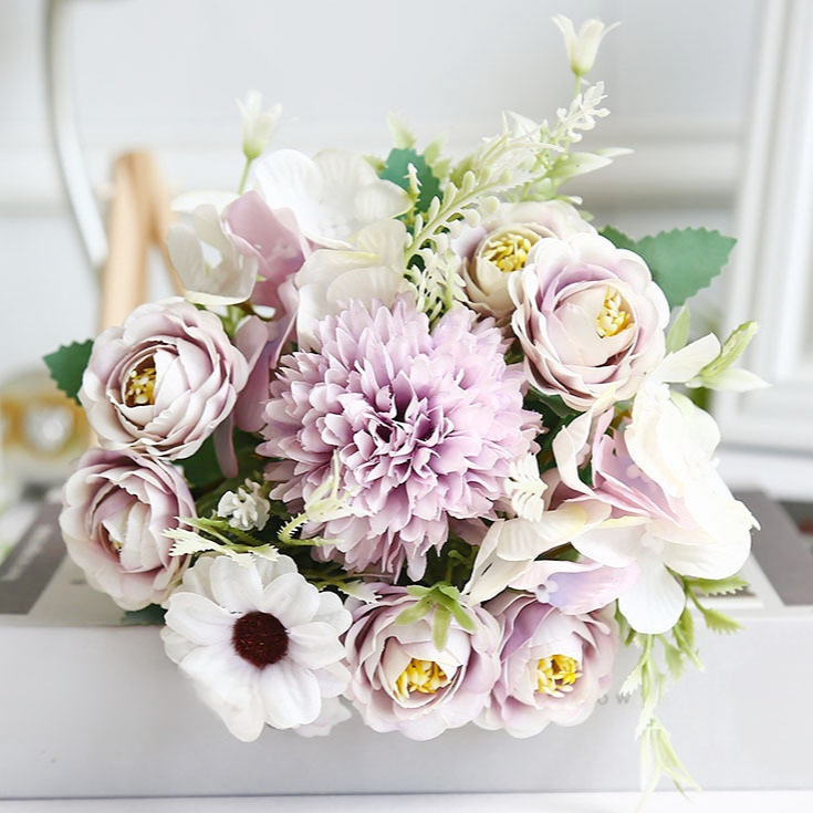 수공예 인조 꽃다발