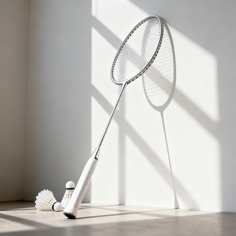 배드민턴 라켓 손잡이 클로즈업