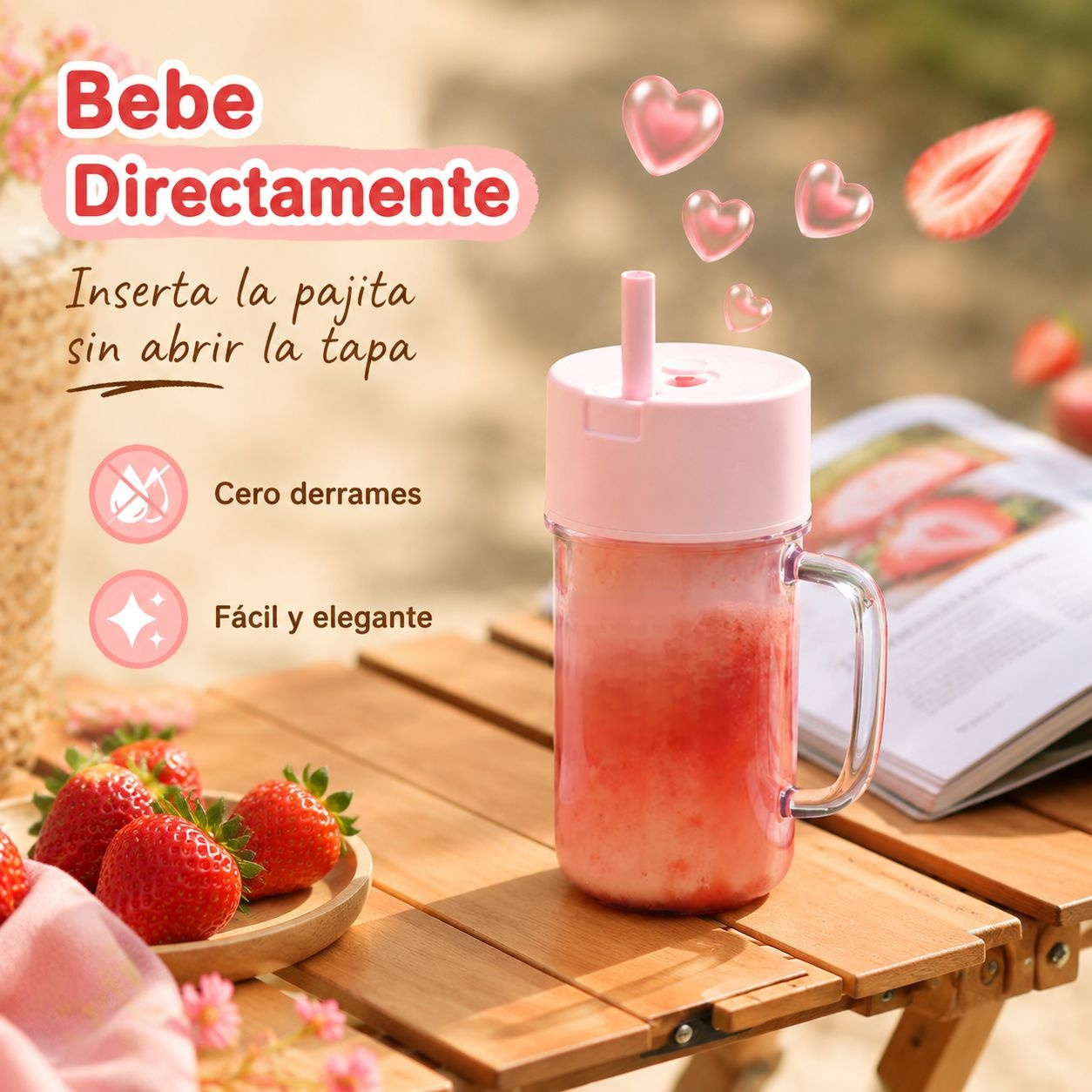 Nueva mini batidora portátil de jugos tamaño pequeño