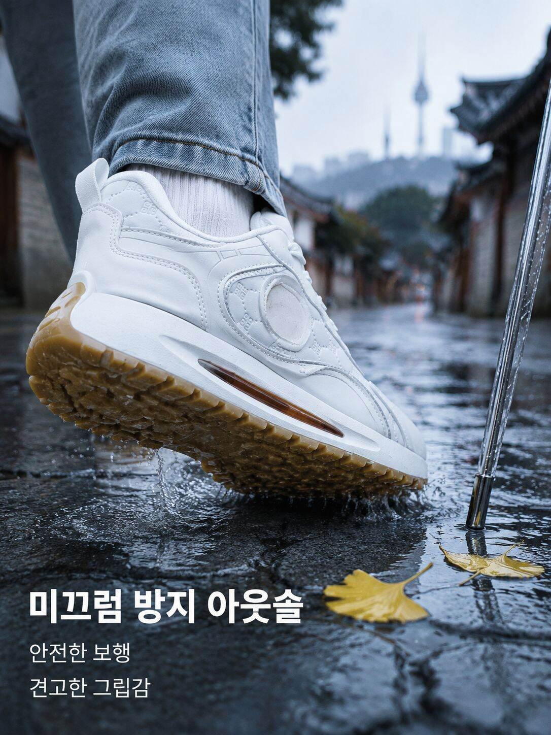 클래식 가죽 스타일 럭셔리 미끄럼 방지 키높이 여성 신발
