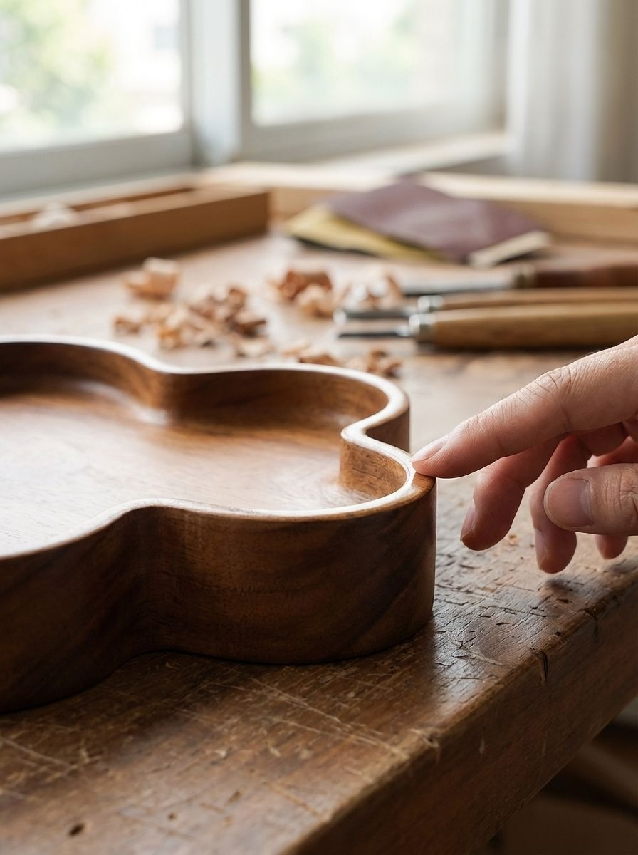 テーブルに置かれたキャンディトレイとお菓子