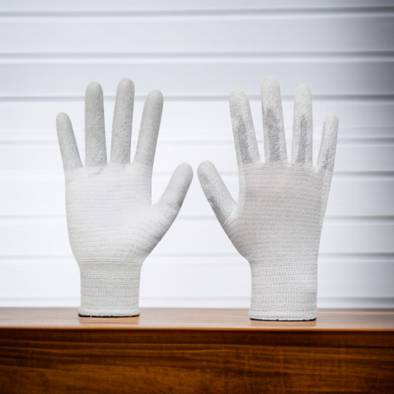 PU 코팅 처리된 손가락 보호 장갑