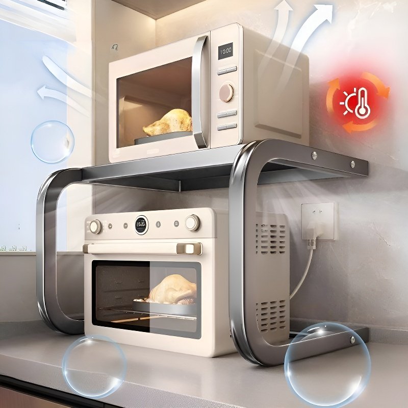 رف تخزين فرن الميكروويف للمطبخ