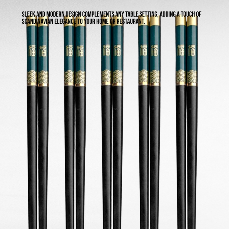 Non-Slip Nordic Alloy Chopsticks, Mold-Proof, One Chopstick Per Person