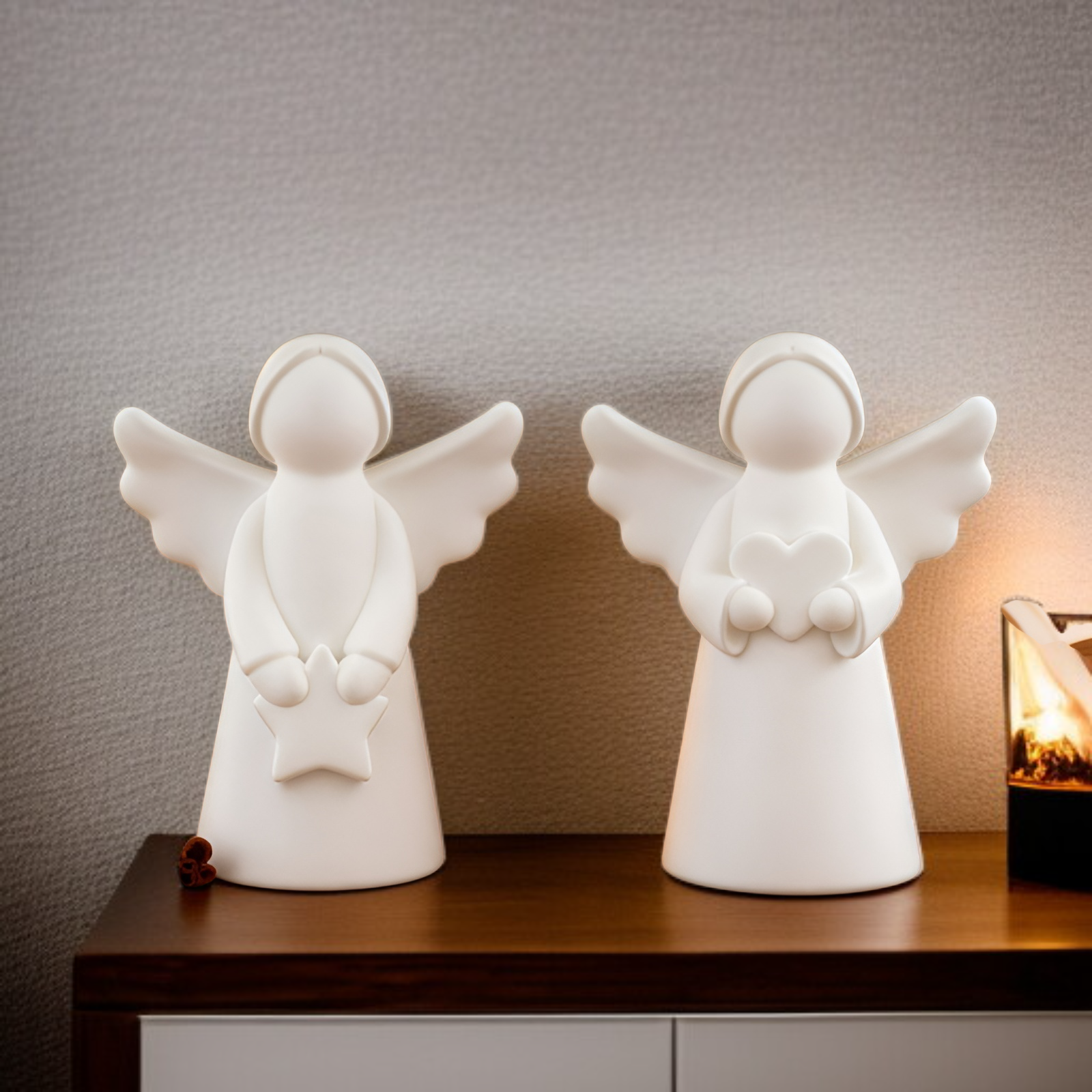 Molde de resina de mano sosteniendo corazón