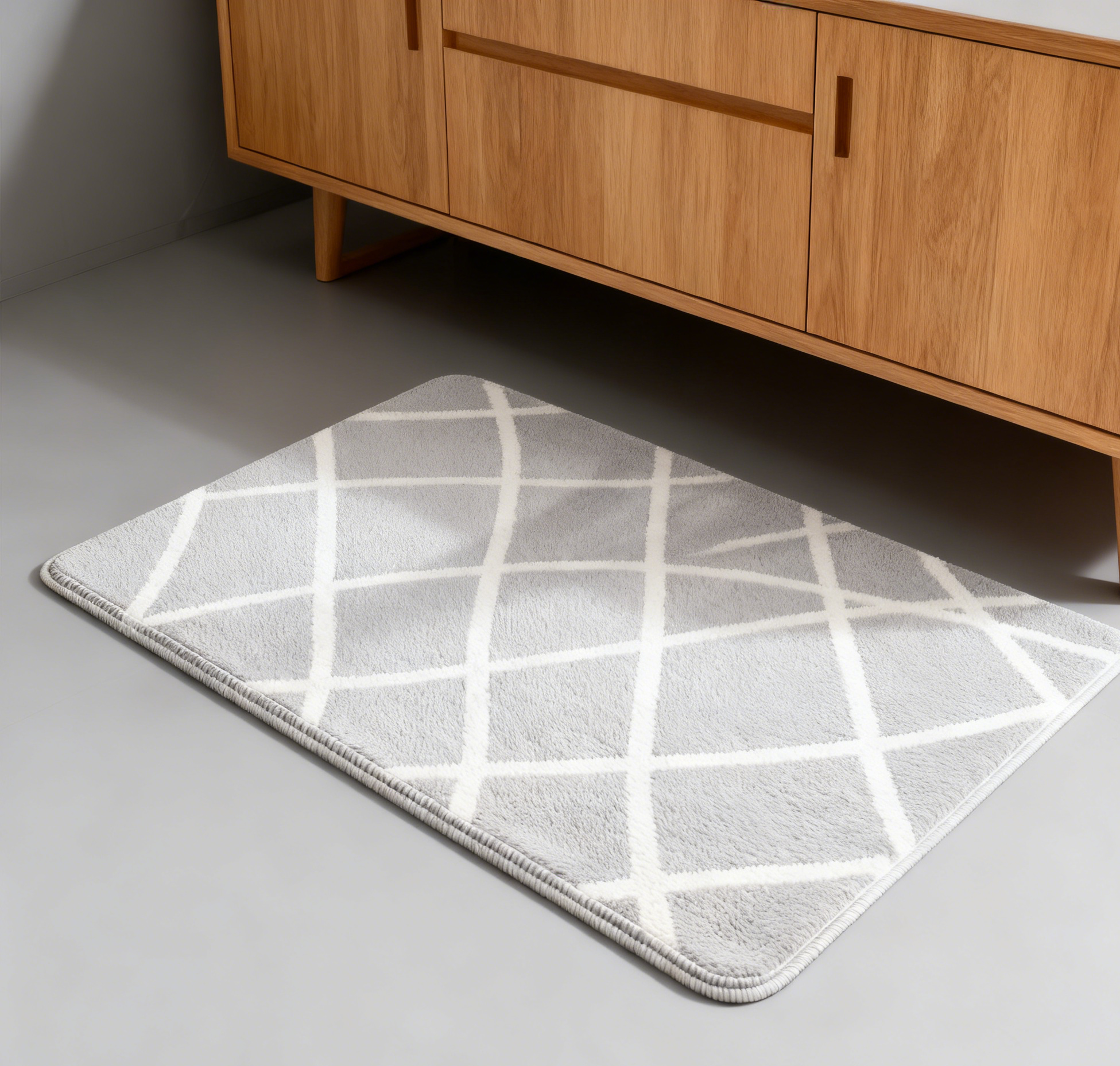 ชุดพรมห้องน้ำดีไซน์เรียบง่าย (2 ชิ้น)