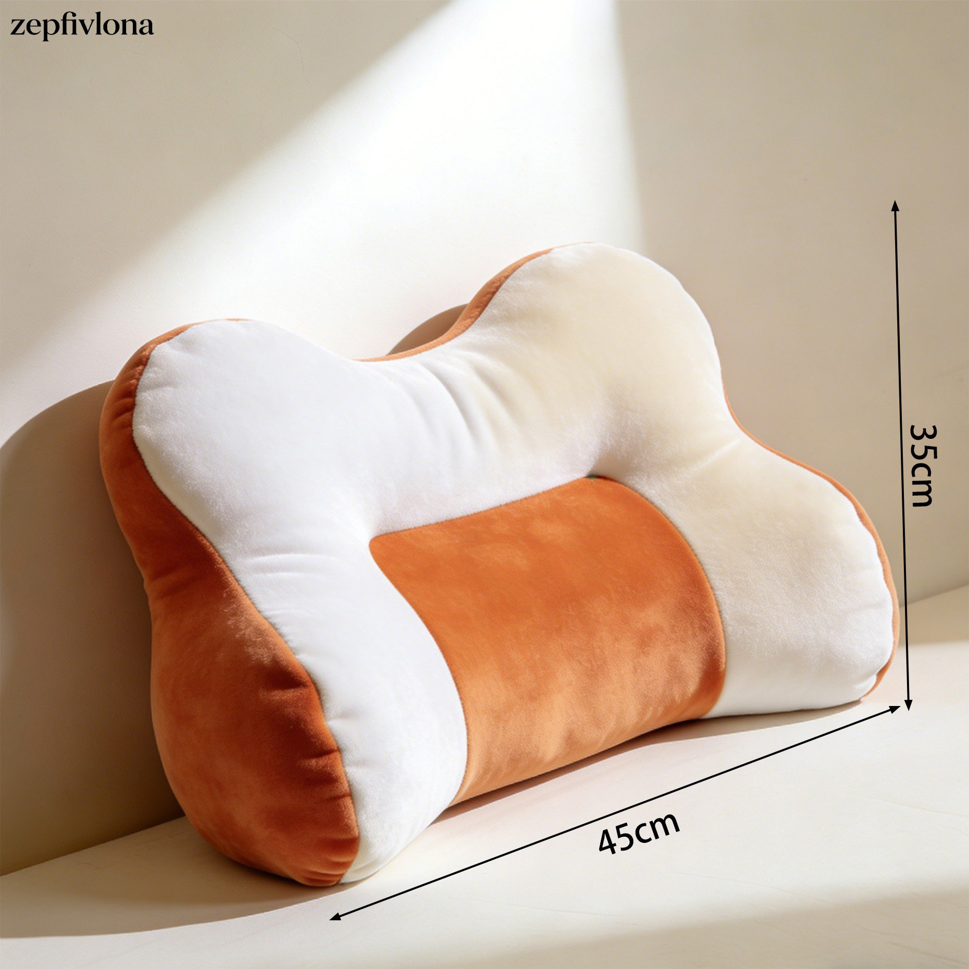 ソフトベルベットクッションの全体画像