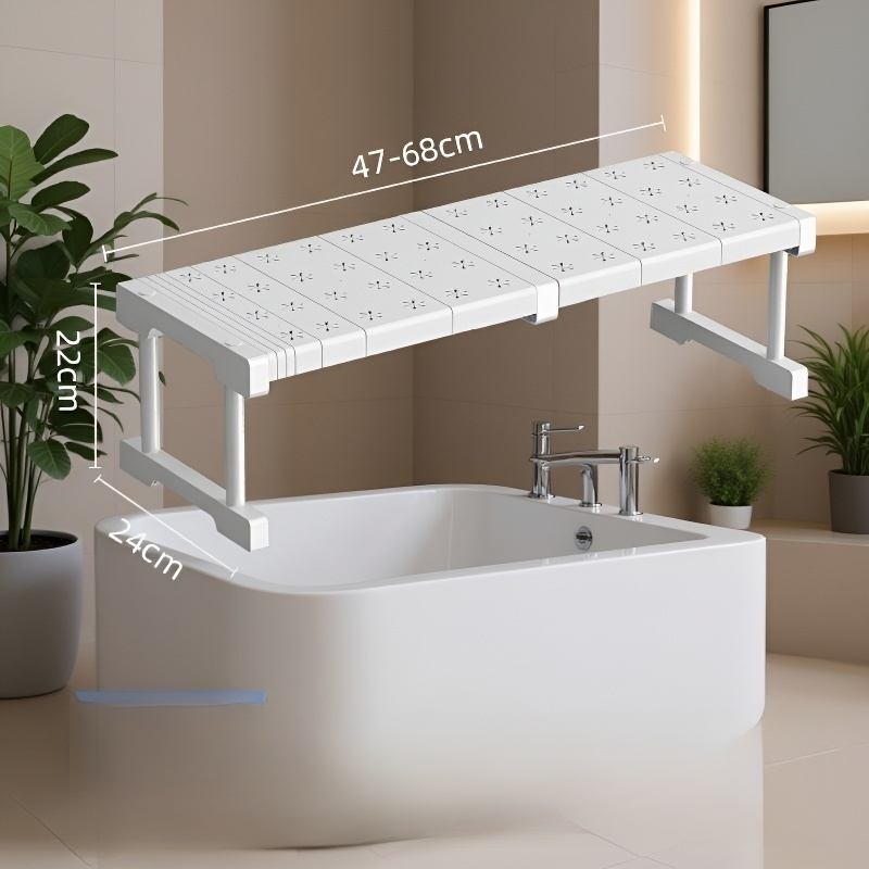 رف تخزين قابل للتوسيع تحت الحوض للمطبخ، رف تقسيم متعدد الوظائف لتخزين الخزانة 