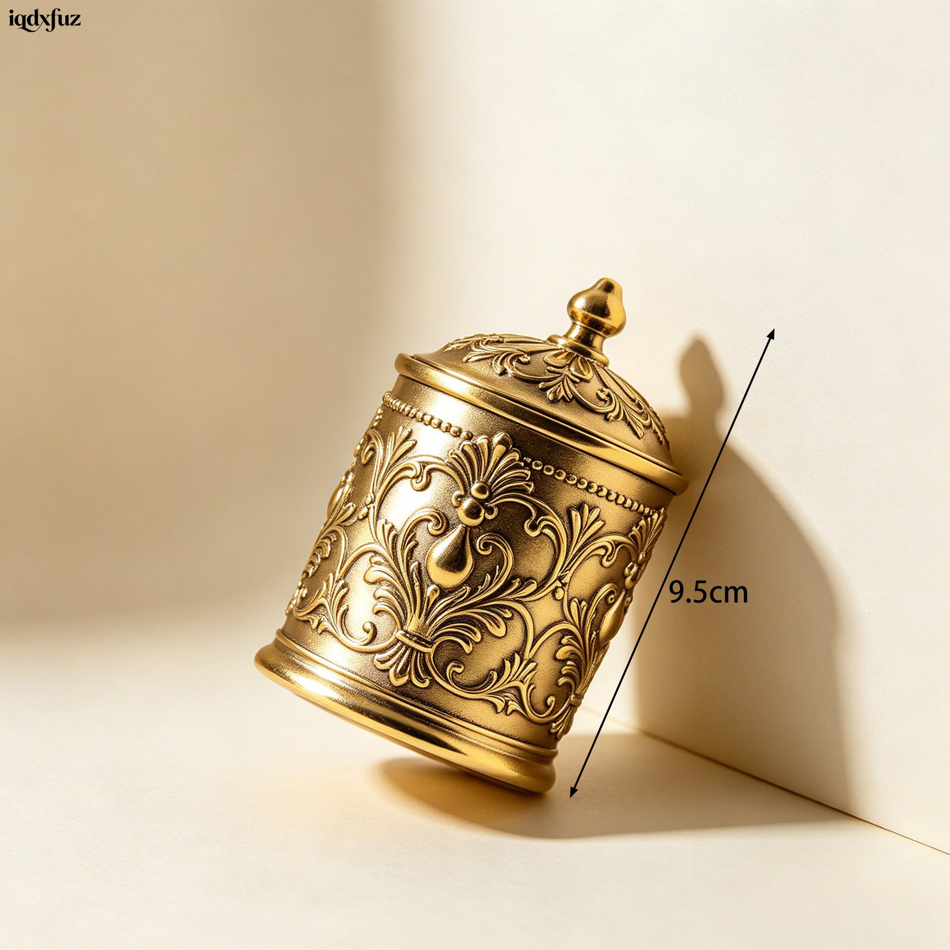 Embossed gold jars decorative home decor