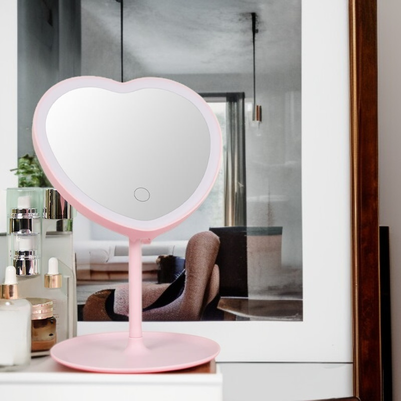 거울 화장 거울 빛 가득한 뷰티 거울