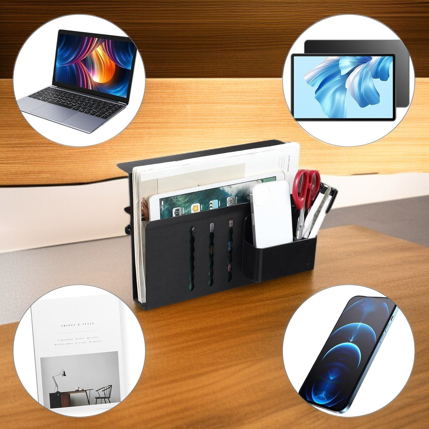 桌面側邊收納支架