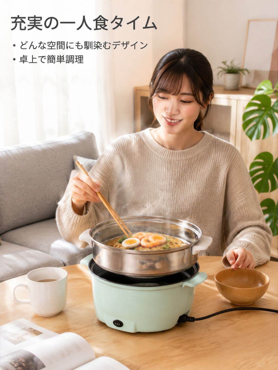 二層多機能一体型鍋