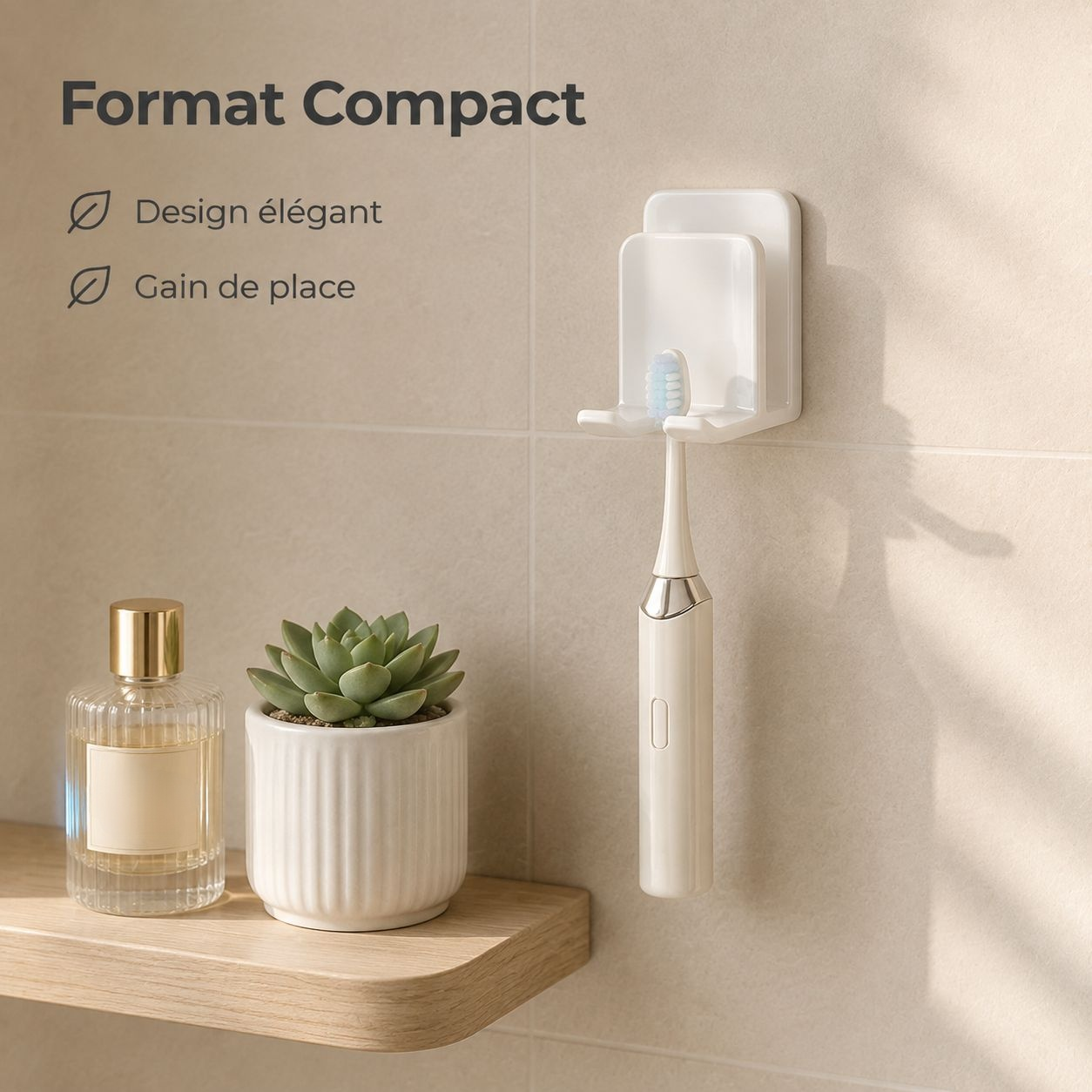 Porte-brosse à dents sans perçage