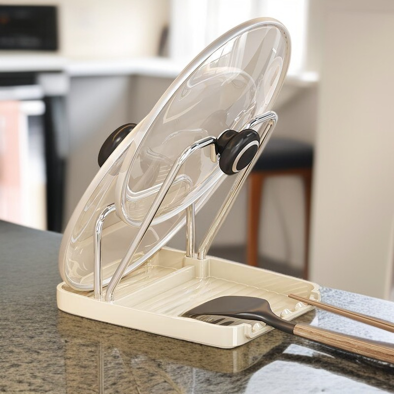  حامل أغطية أواني المطبخ متعدد الوظائف وعالي الجودة