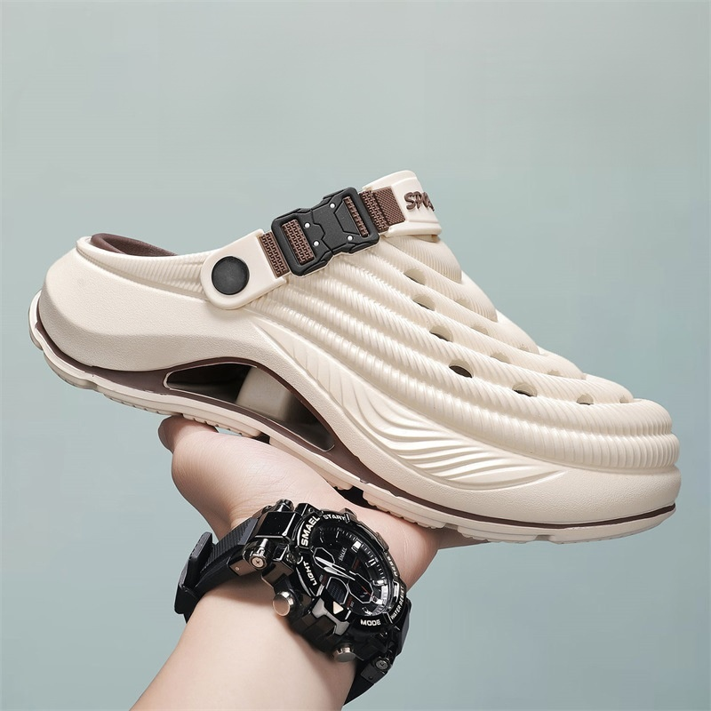 【Can increase height by 5 cm】Beach closed-toe non-slip outdoor sandals