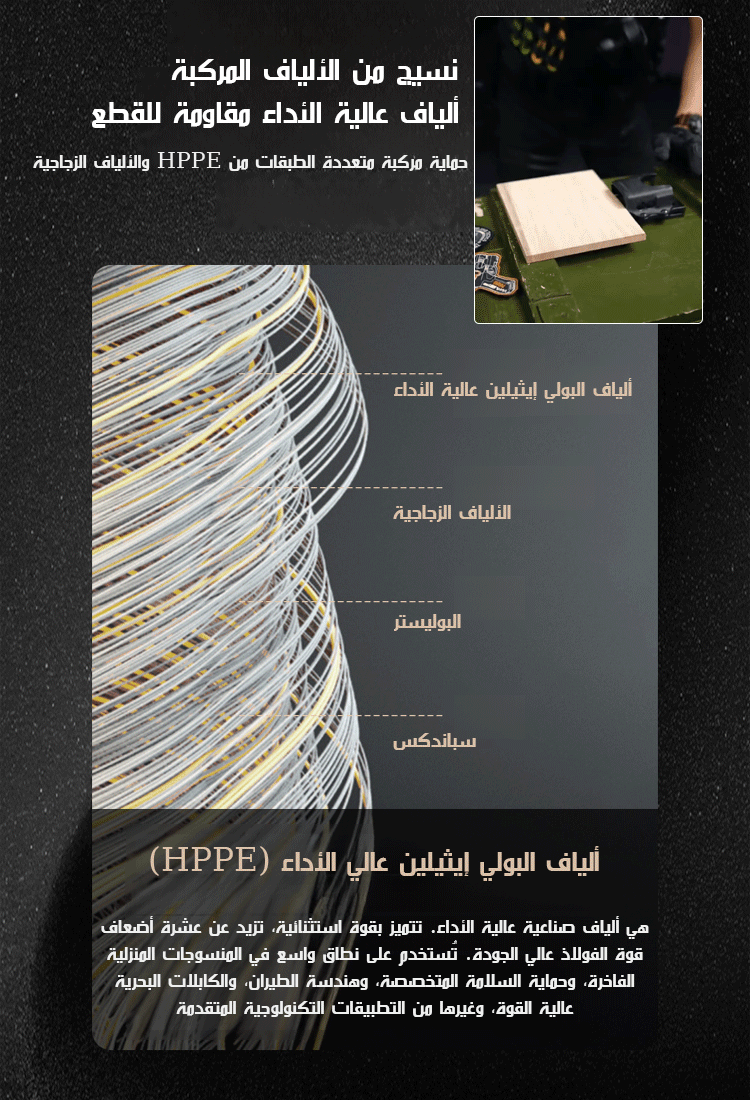 قفازات تكتيكية ميكانيكال Pro مضادة للقطع