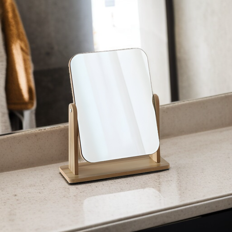 원목 화장 거울