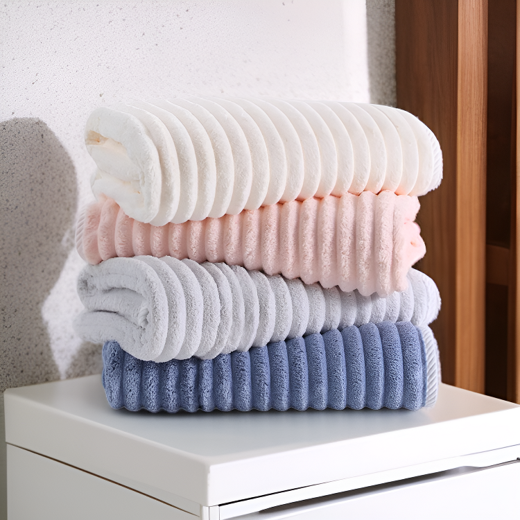 厚手・毛羽立ちにくい高効率吸水タオル