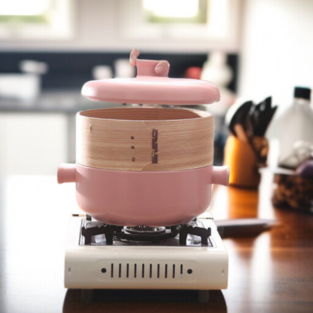 家庭用上部蒸気下部調理シチュー鍋セラミック蒸し器スープ耐熱キャセロール蒸し器キャセロール上部蒸気下部調理