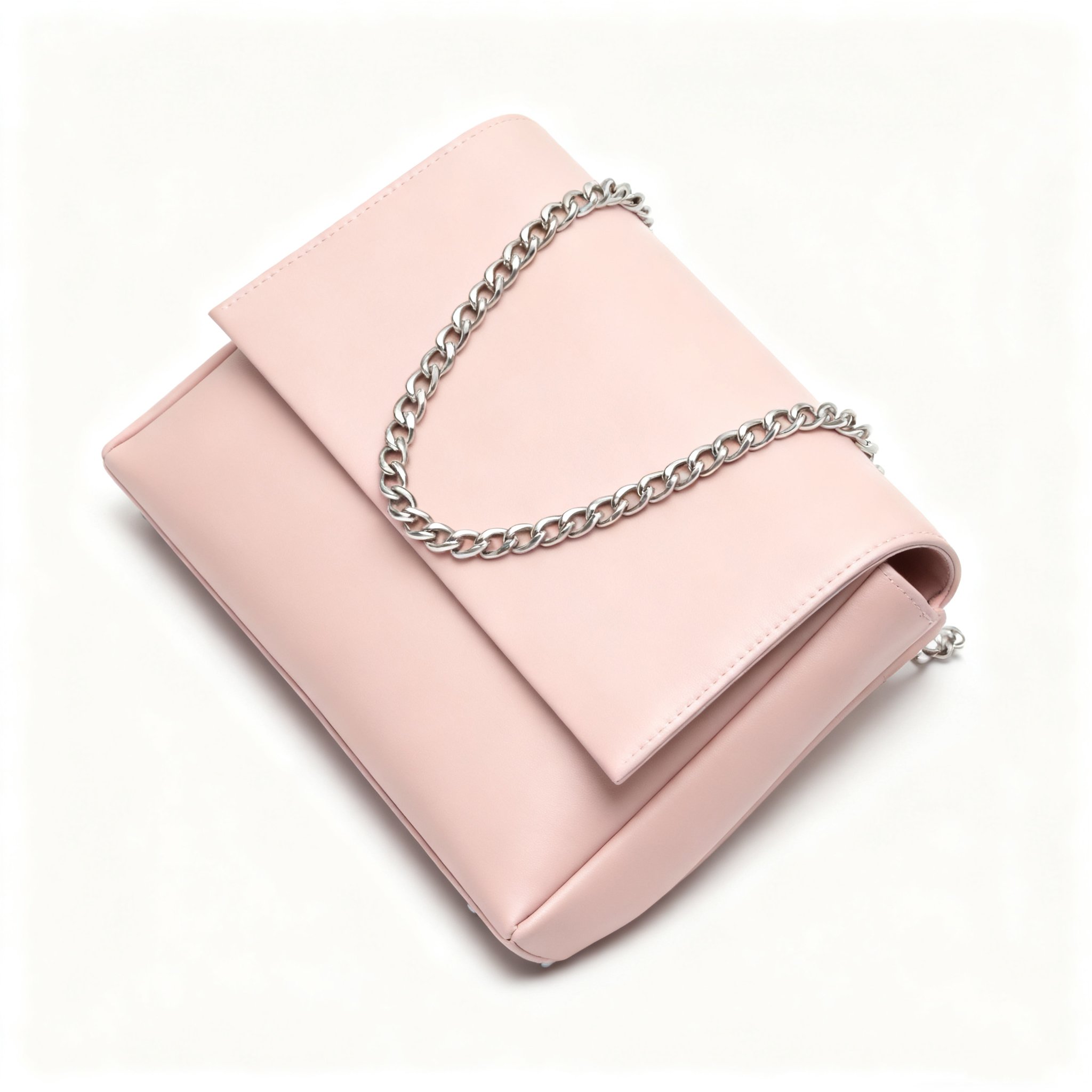  กระเป๋าถือสีชมพู 