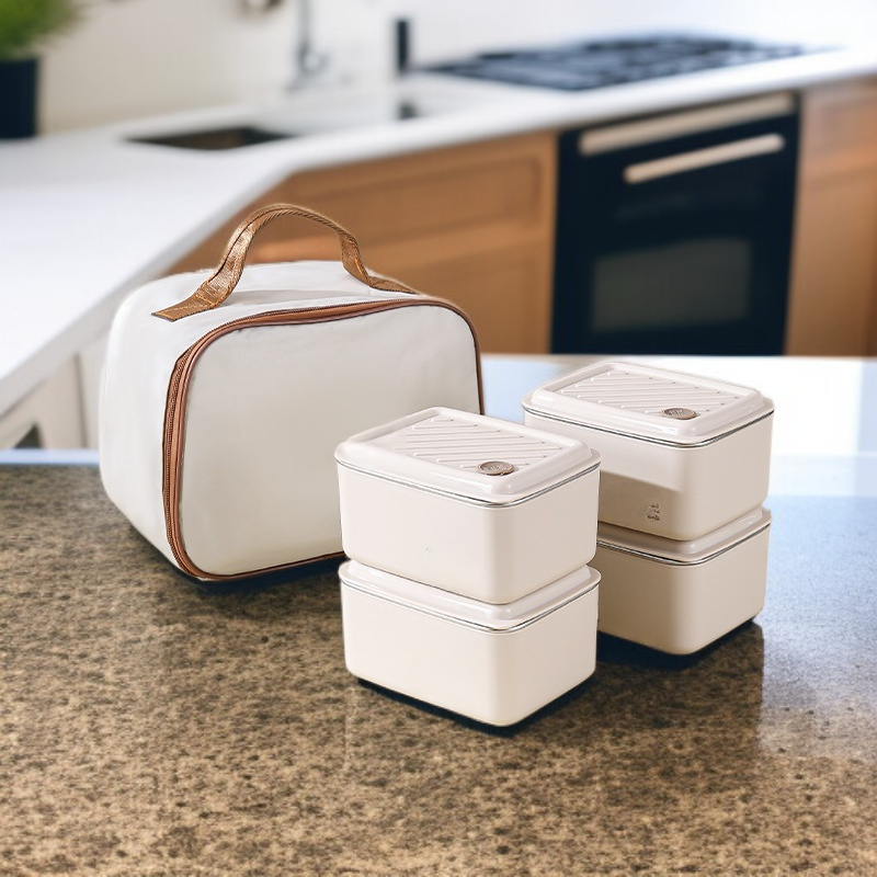 ステンレス鋼の正方形の弁当箱/食品貯蔵容器