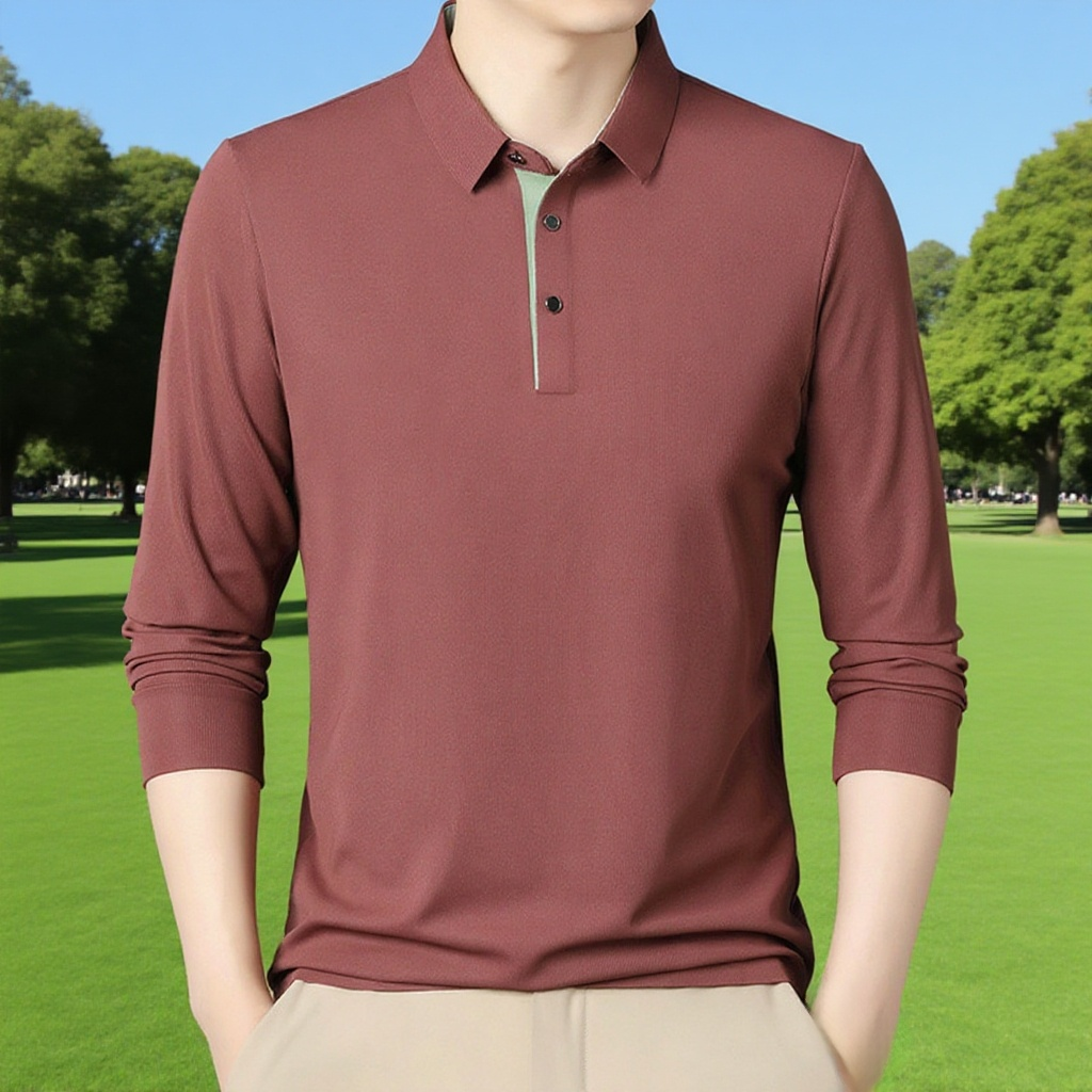 남성 비즈니스 루즈핏 긴팔 티셔츠