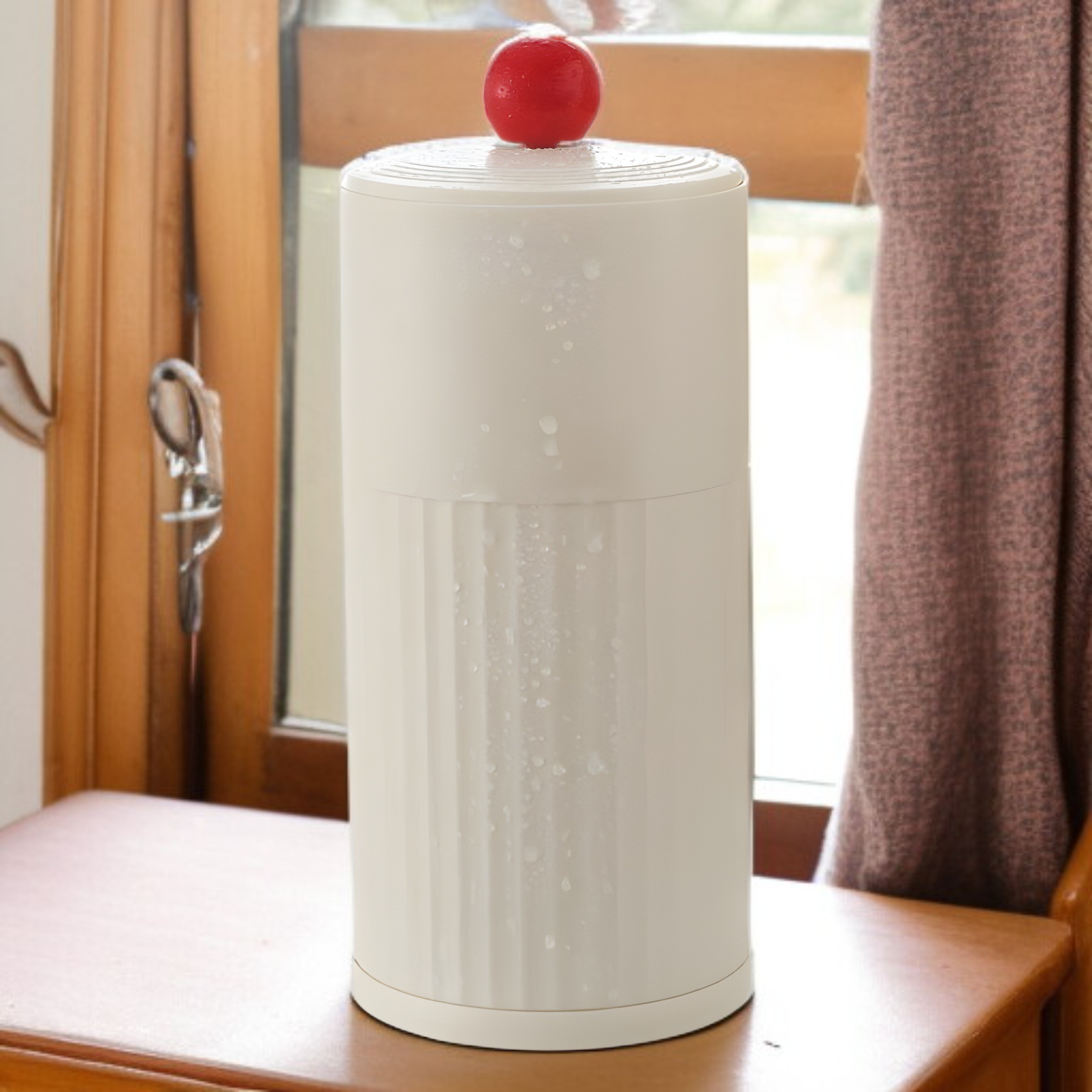 أنبوب تخزين فرش المكياج ذو الرفع التلقائي