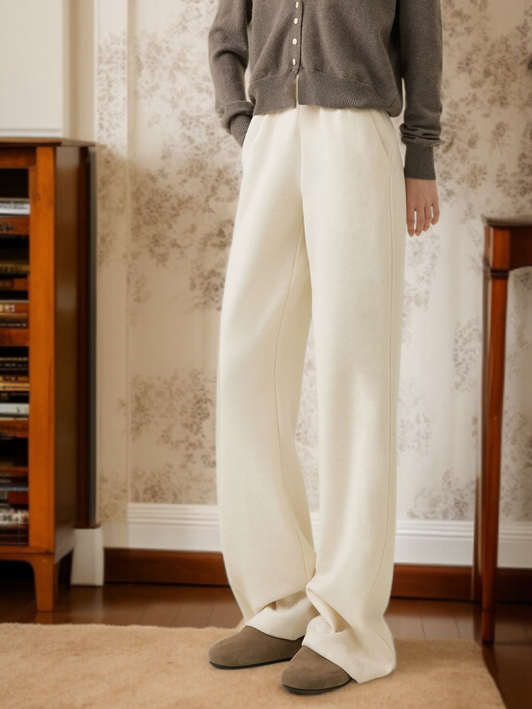 코듀로이 플리스 안감 와이드 팬츠